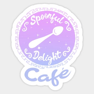 Welcome to the Spoonful Delight Cafe Sticker